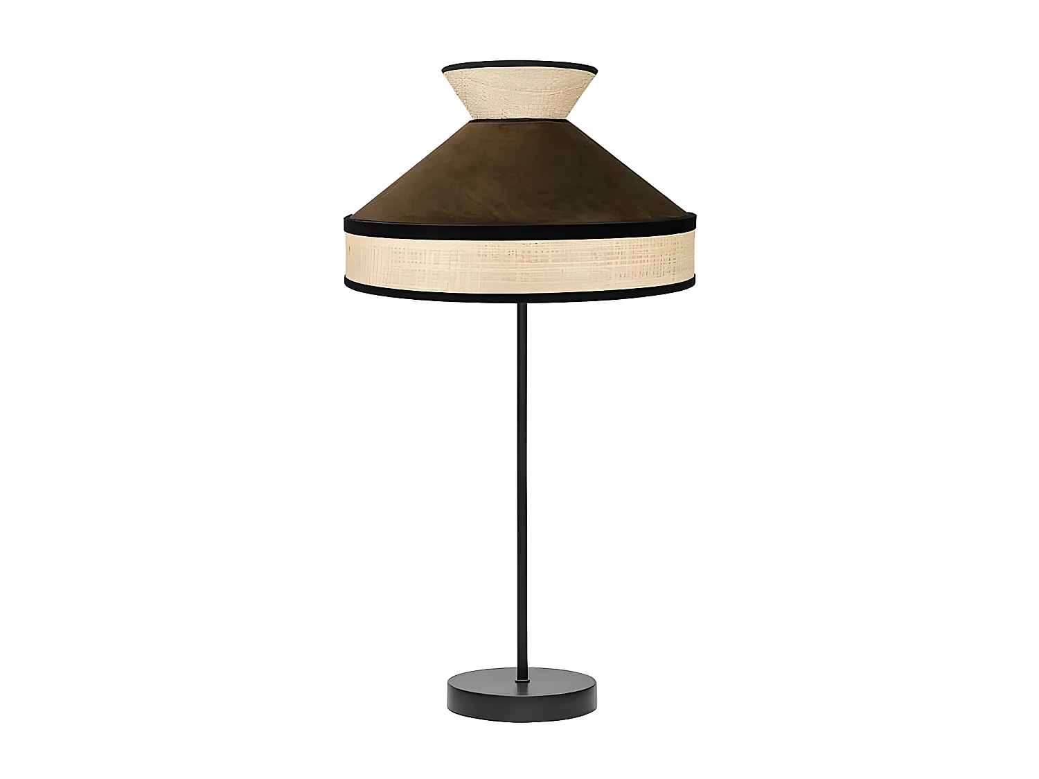 modèle de bureau FABRIZO Alto avec FABRILAMPde détail naturel / brun