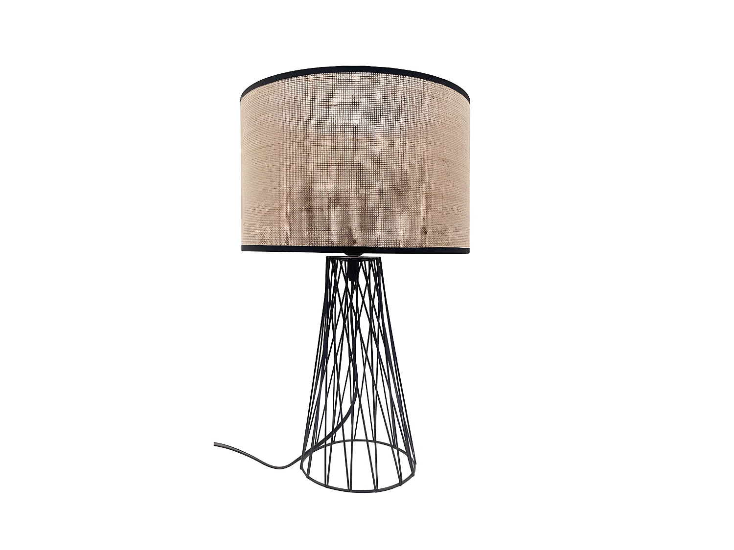 Sobremesa De Metal Modelo Goran Negro Con Pantalla