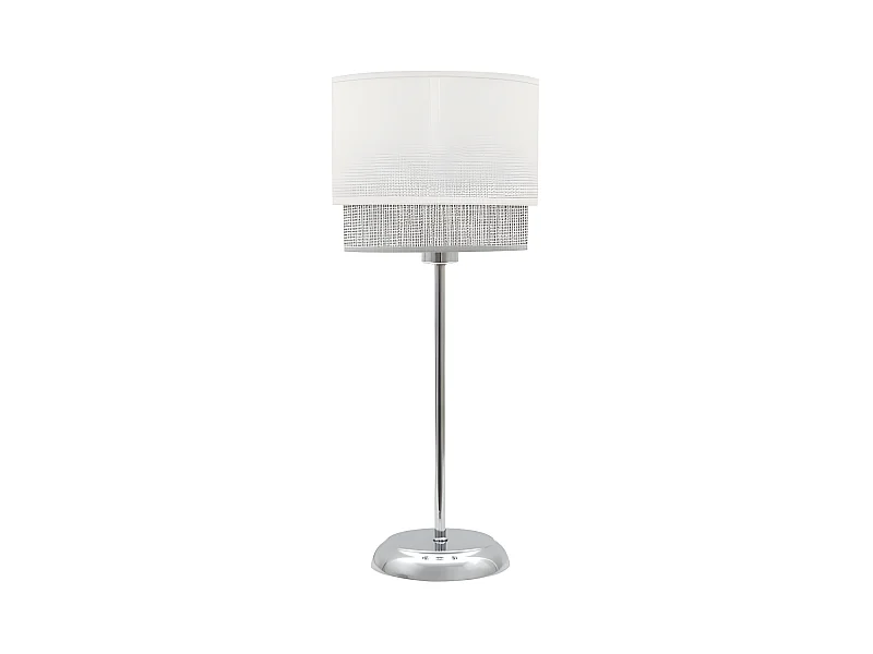Lampada da Tavolo Kenya 1xe14 Bianco/Grigio 18d FABRILAMP.