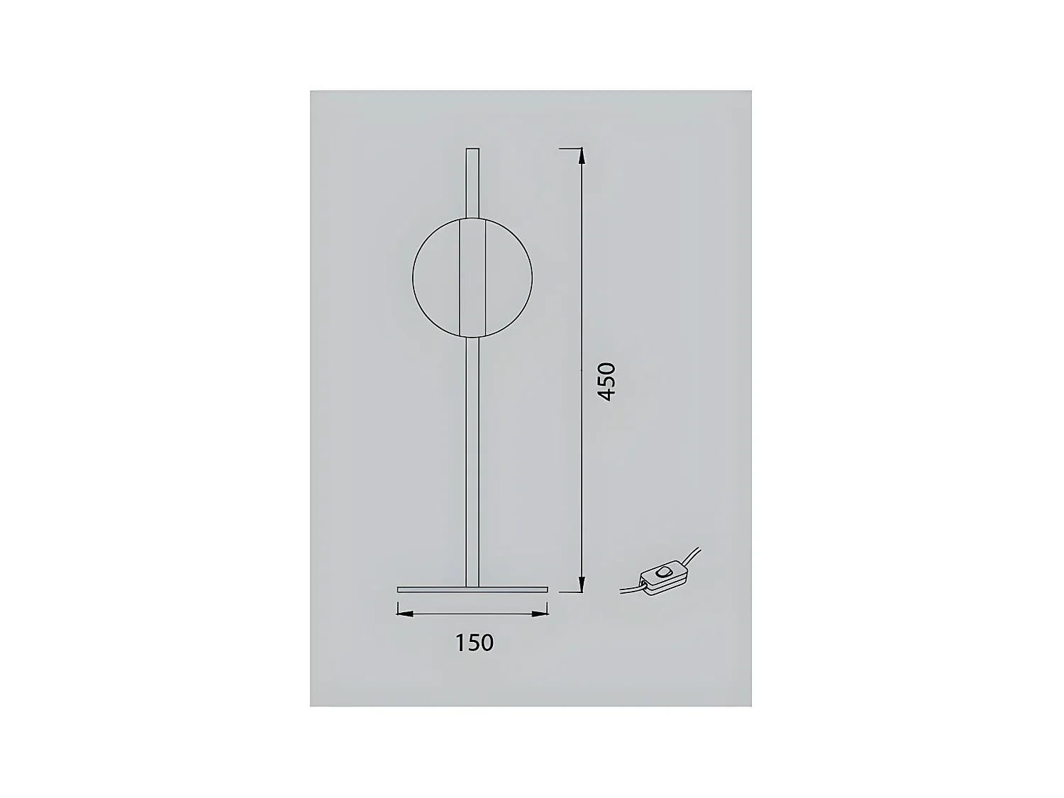 Modèle de bureau CUBA avec détail en or led 8w de MANTRA
