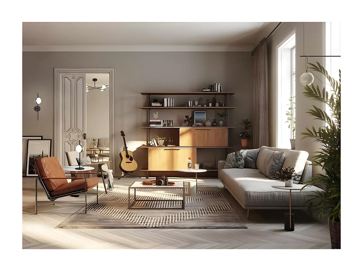 Modèle de bureau CUBA avec détail en or led 8w de MANTRA