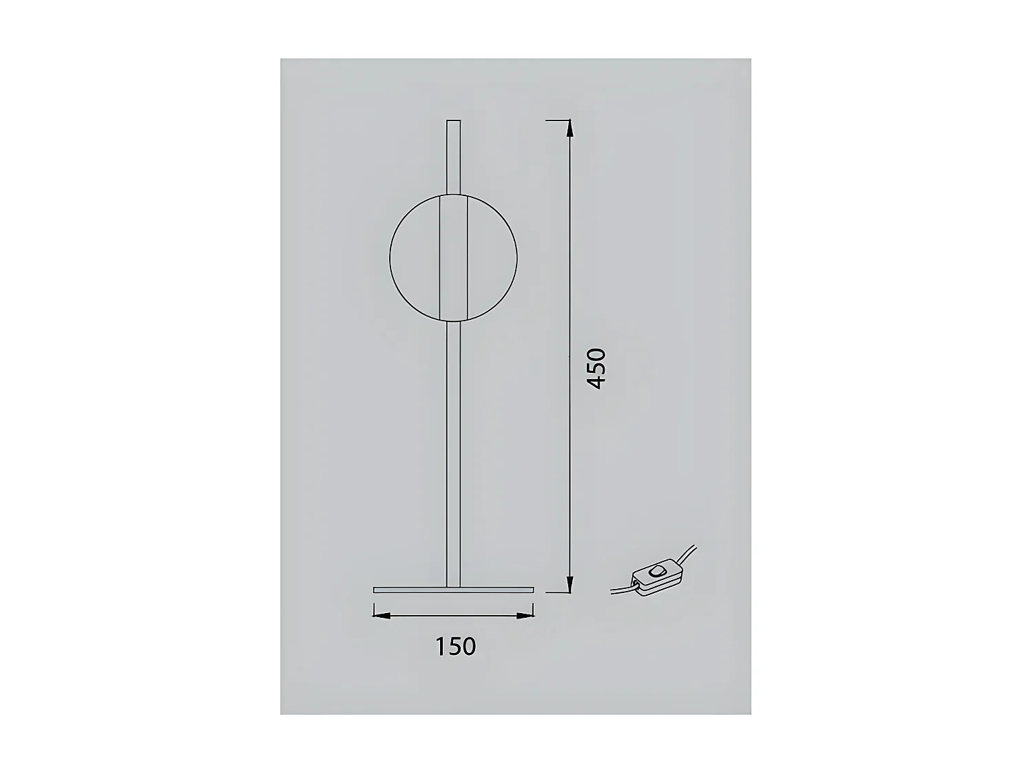 Modèle de bureau CUBA avec détail en or led 8w de MANTRA