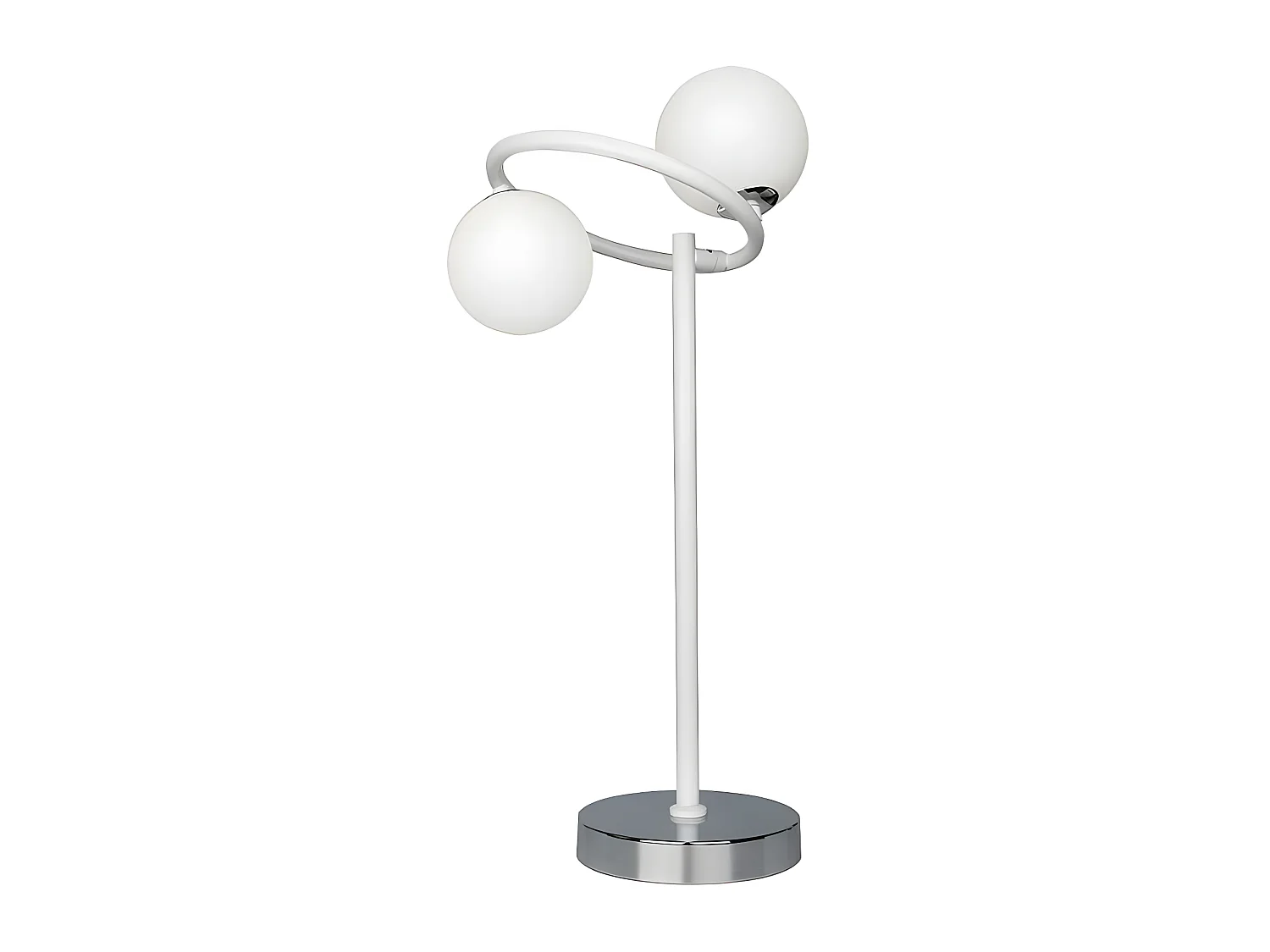 Desktop bianco HAVANA due luci FABRILAMP