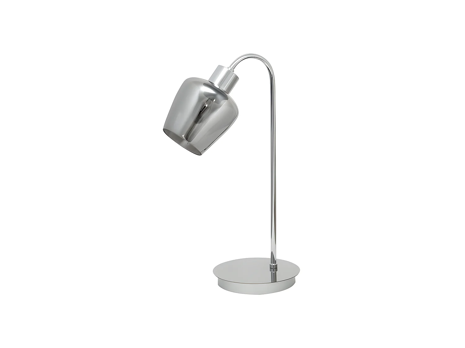 Soline 1xe27 Table tulipe fumée Chrome FABRILAMP