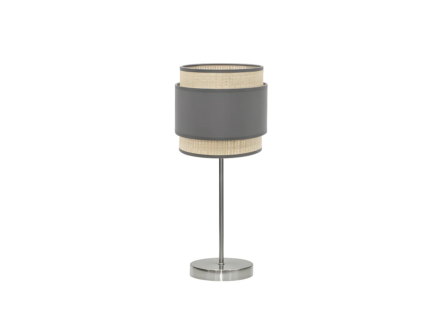Bureau 1light x E14 modèle Kandy Natural / gris FABRILAMP
