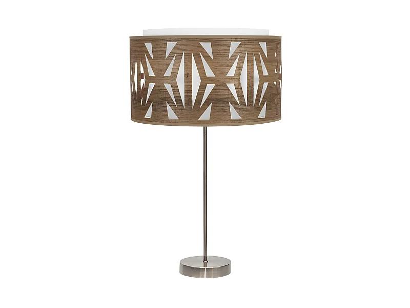 Bureau en cuir KATERINA avec écran FABRILAMP