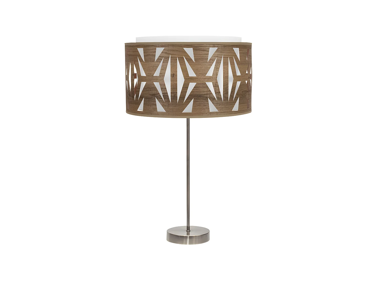 Bureau en cuir KATERINA avec écran FABRILAMP