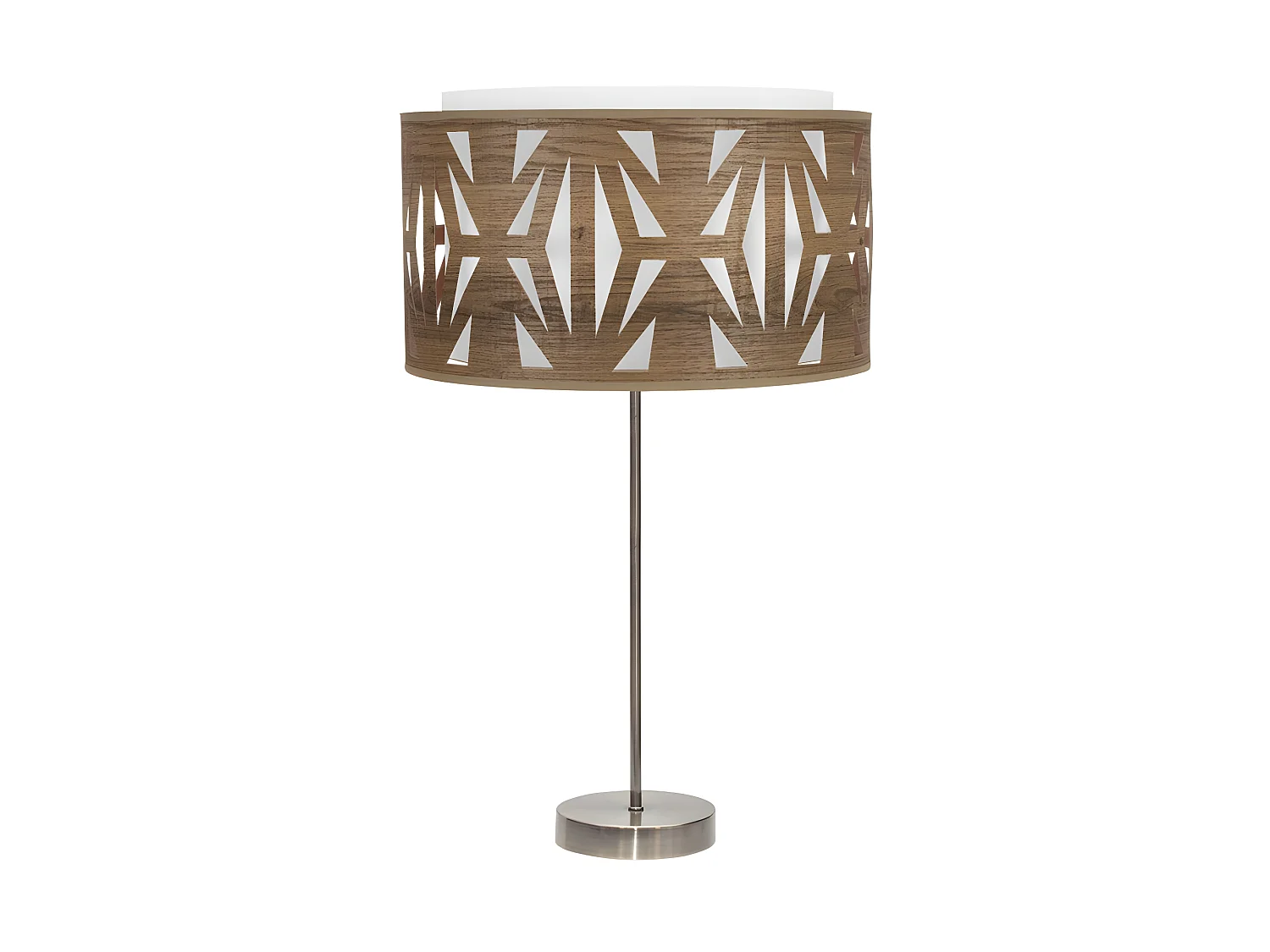 Bureau en cuir KATERINA avec écran FABRILAMP