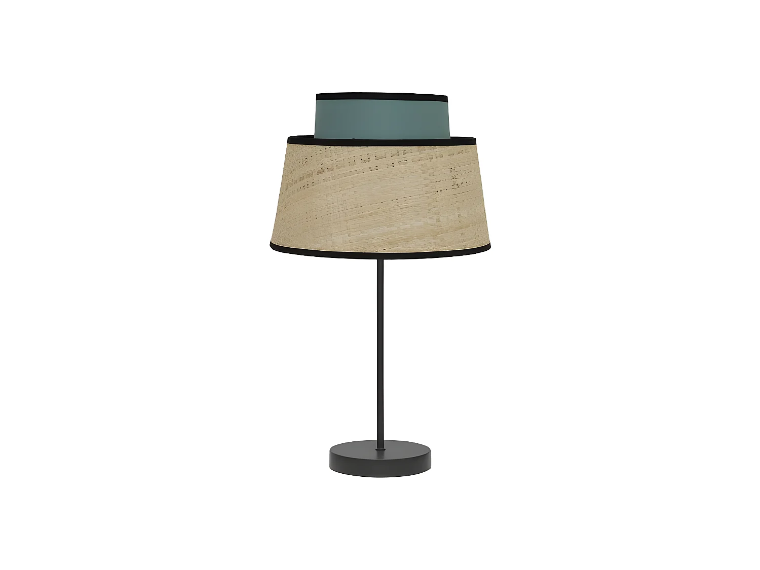 Bureau modèle JiA avec détail turquoise FABRILAMP