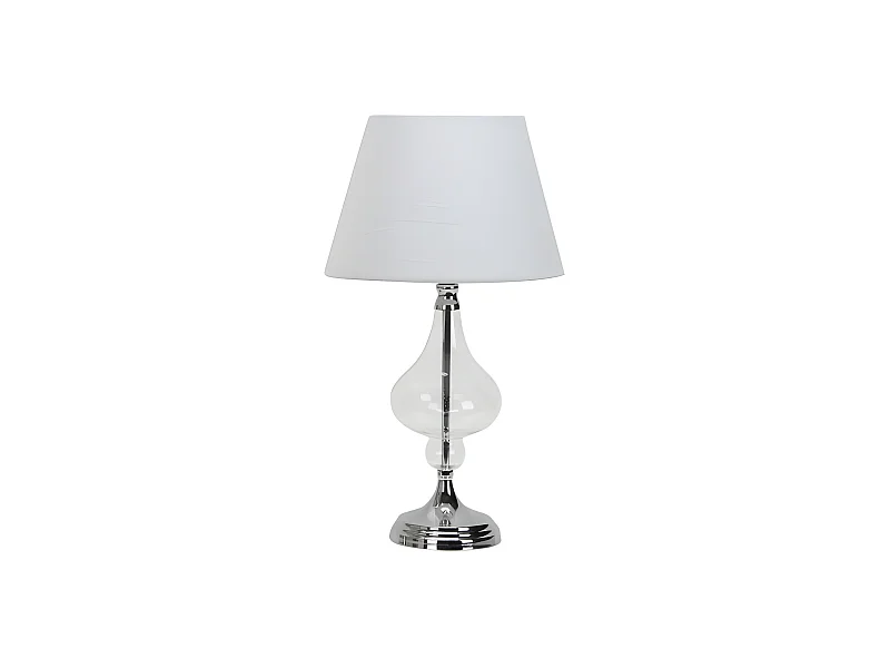 Bureau avec base en verre-chrome KRIBERIS 47 Cm FABRILAMP