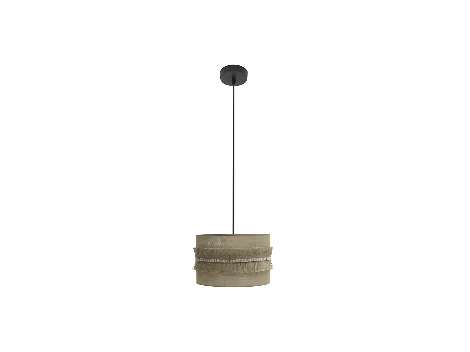 Suspension de la série rustique Kala finition beige de FABRILAMP