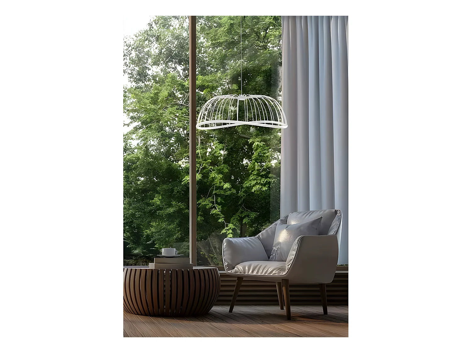 Lampe modèle CELESTE en noir avec led MANTRA