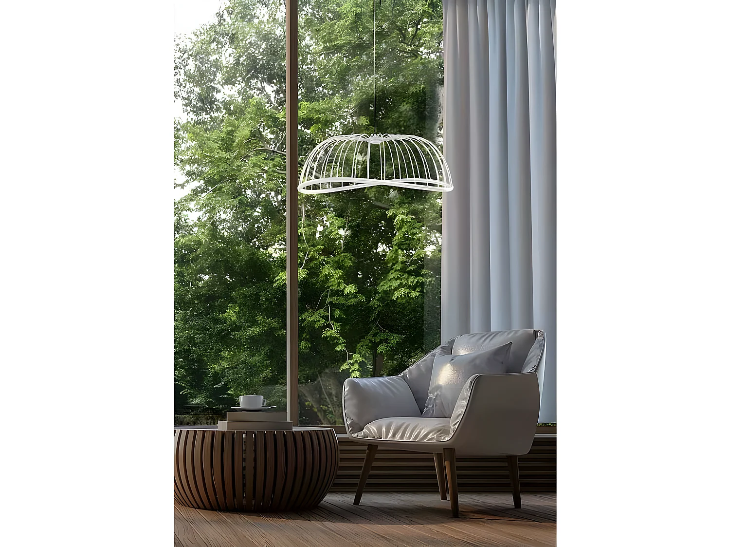 Lampe modèle CELESTE en noir avec led MANTRA