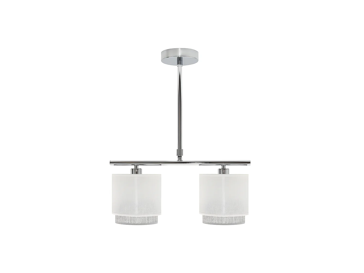 Lampe modèle Kenya 2xe14 Blanc/gris FABRILAMP