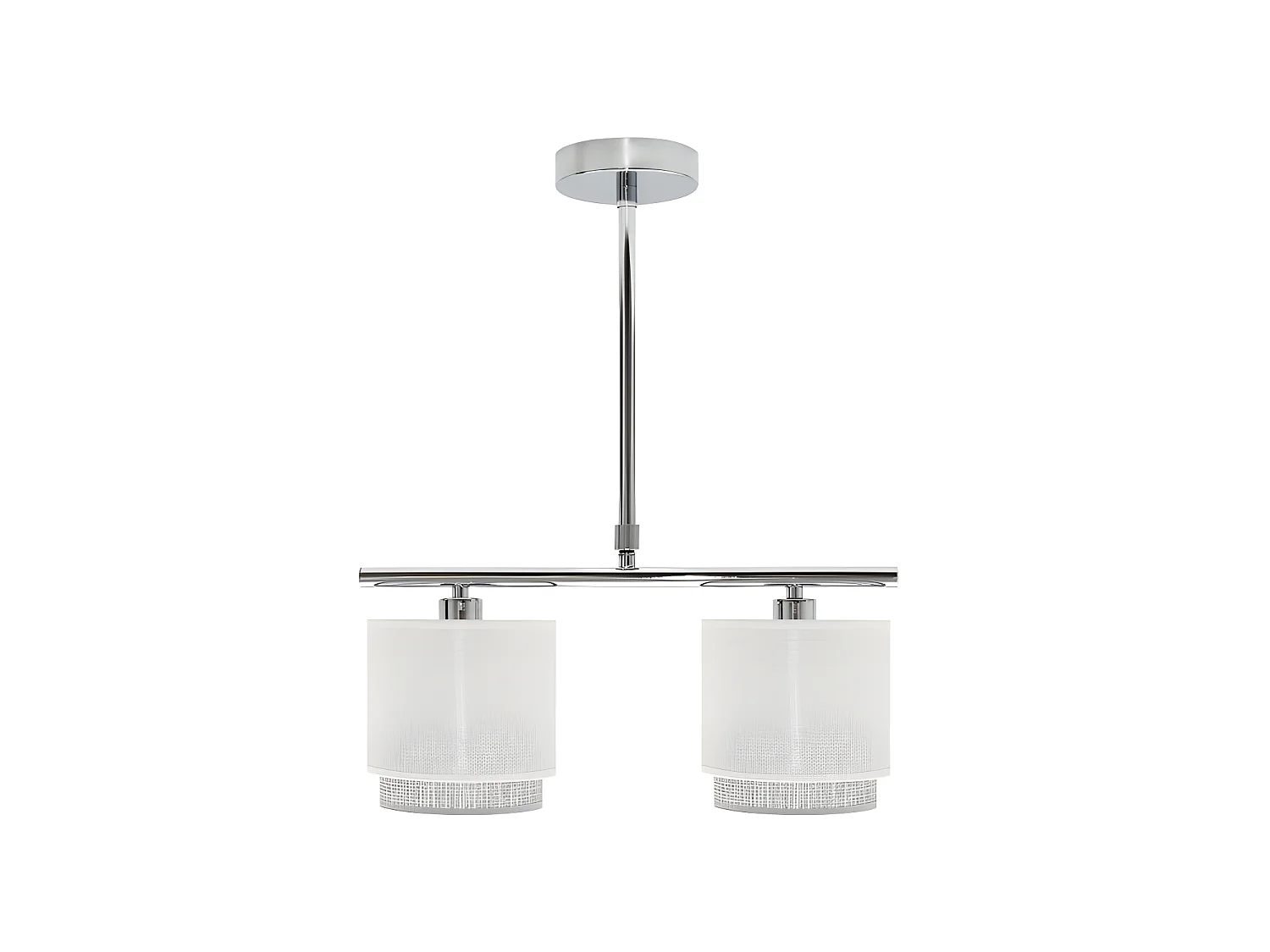 Lampe modèle Kenya 2xe14 Blanc/gris FABRILAMP