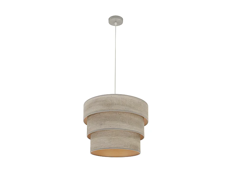 Plafonnier avec écran modèle SMILE Niquel FABRILAMP