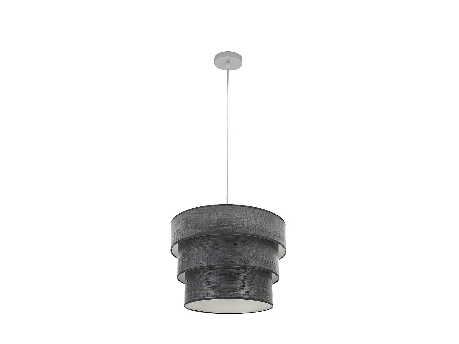 Modèle pendentif 1 lumière Smile Chrome avec écran FABRILAMP