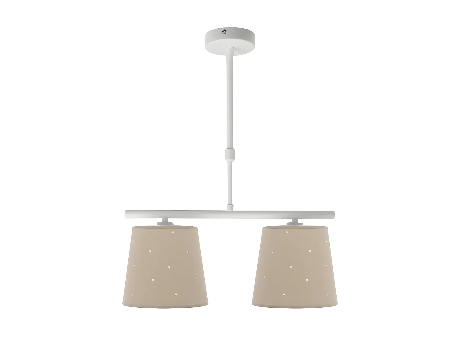 Lampada beige modello Consciencia con 2 luci x E14 FABRILAMP