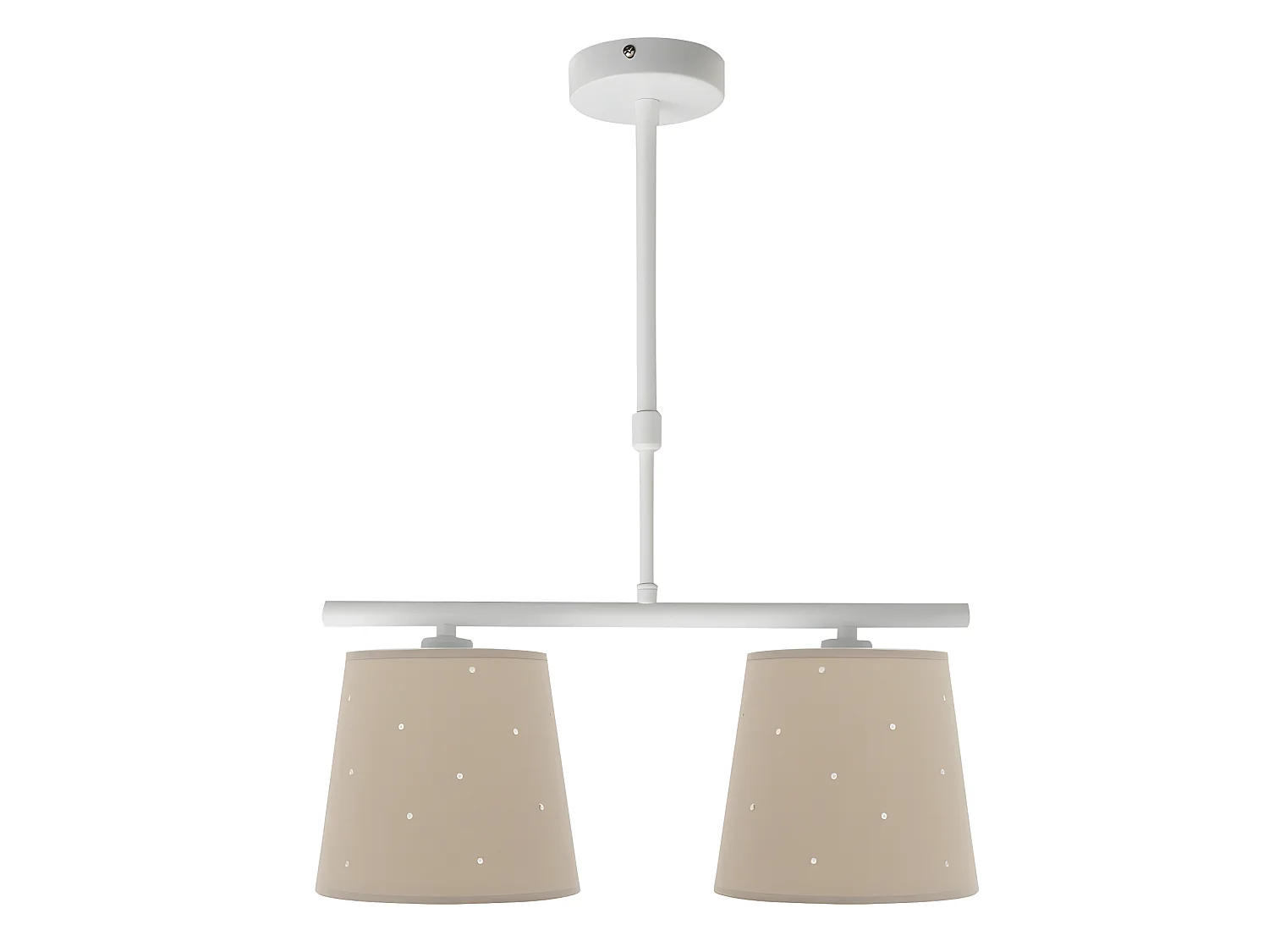 Lampada beige modello Consciencia con 2 luci x E14 FABRILAMP