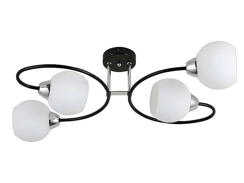 Lampada a 4 luci modello FUJI FABRILAMP nero