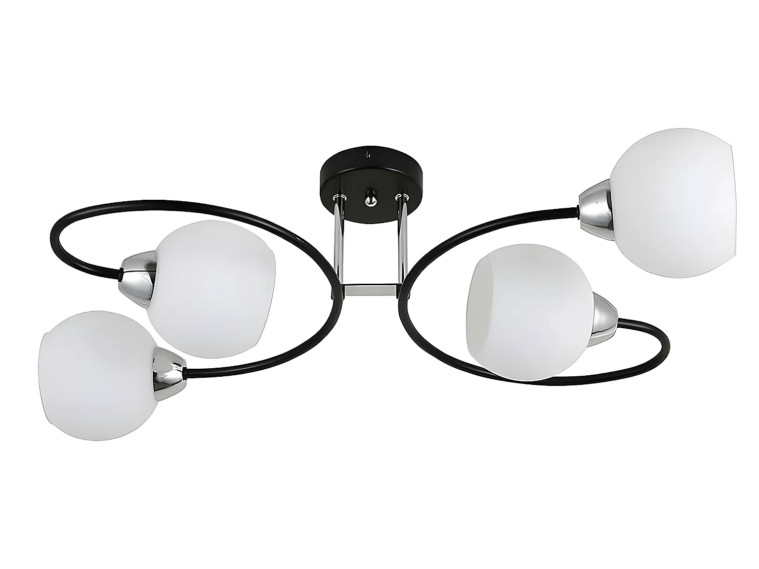 Lampe à 4 lumières modèle FUJI noir FABRILAMP