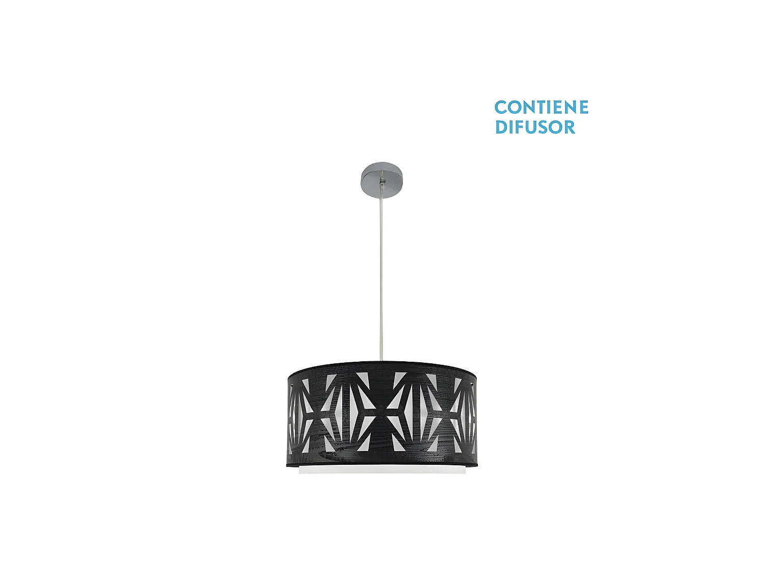 Plafonnier avec écran en tissu modèle Katerina FABRILAMP