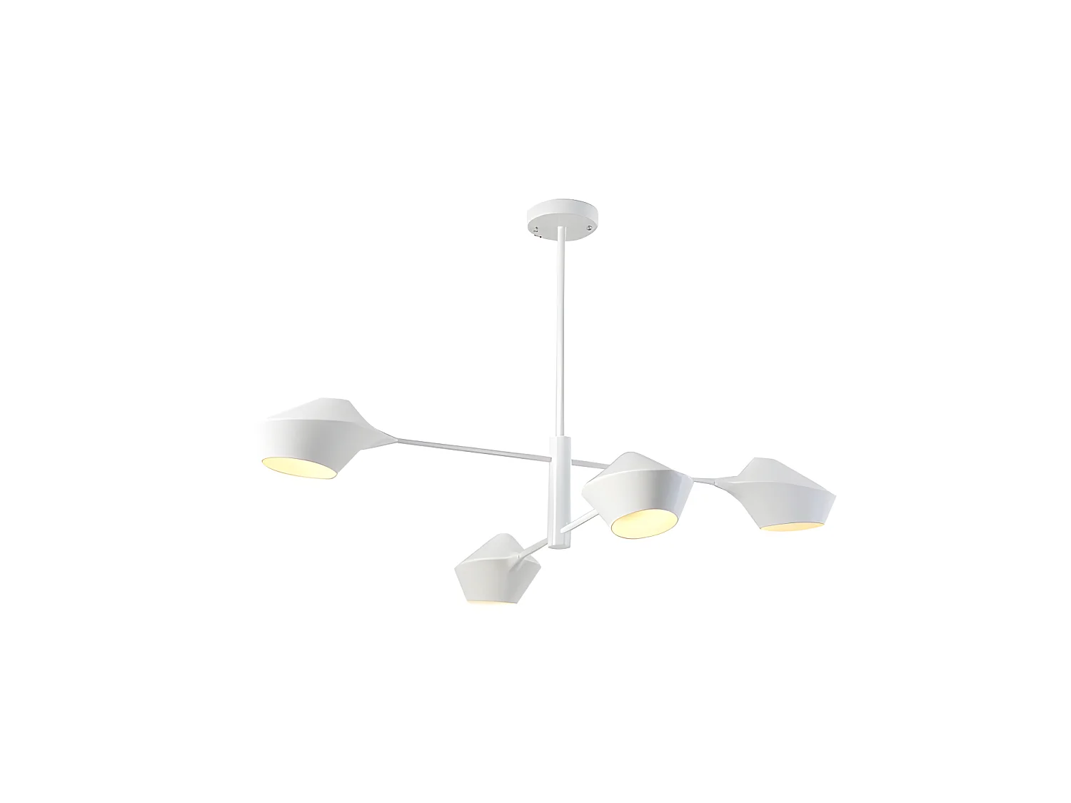 Lampe BEIJING avec 4 feux en finition blanche FABRILAMP