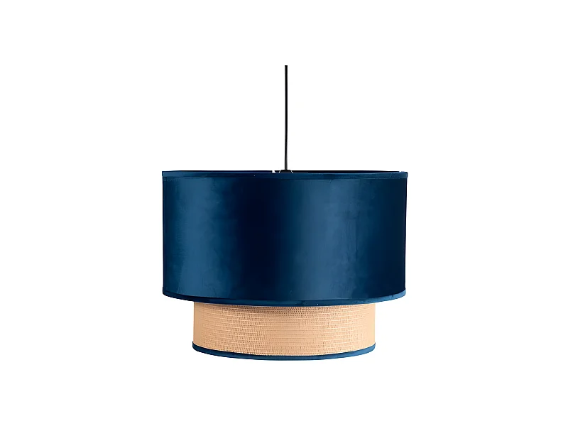 Ciondolo blu con 2 schermi modello NERVA 40 Cm FABRILAMP