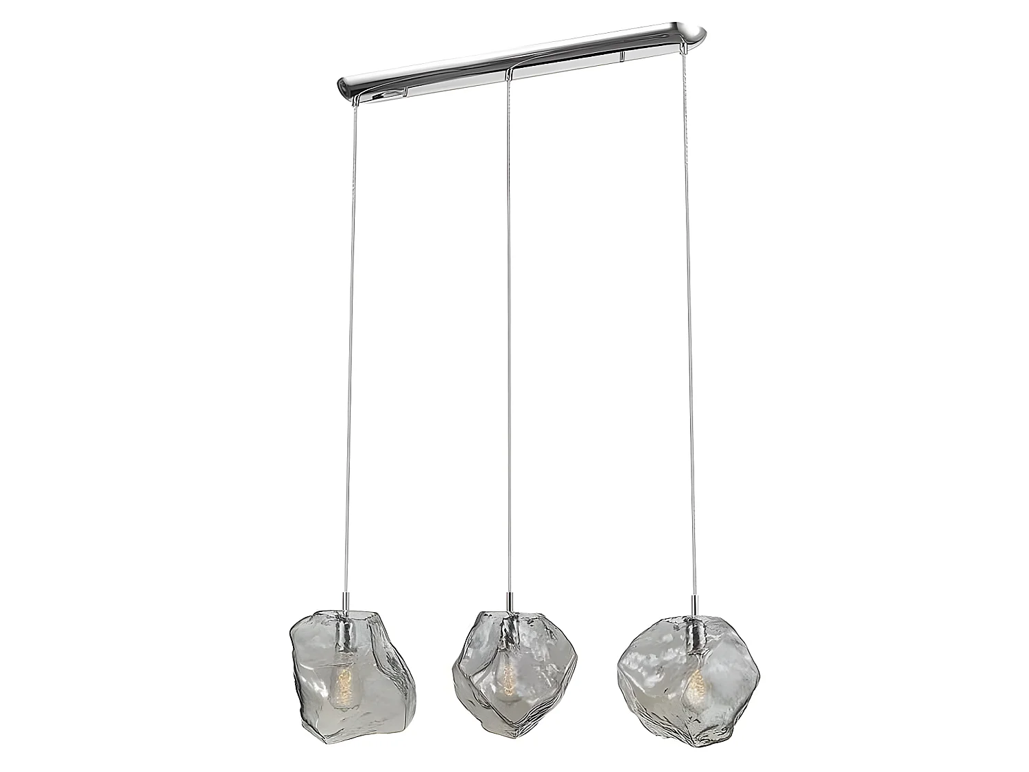 Comprar Lampara Lineal Cromo De 3 Luces Modelo Petra