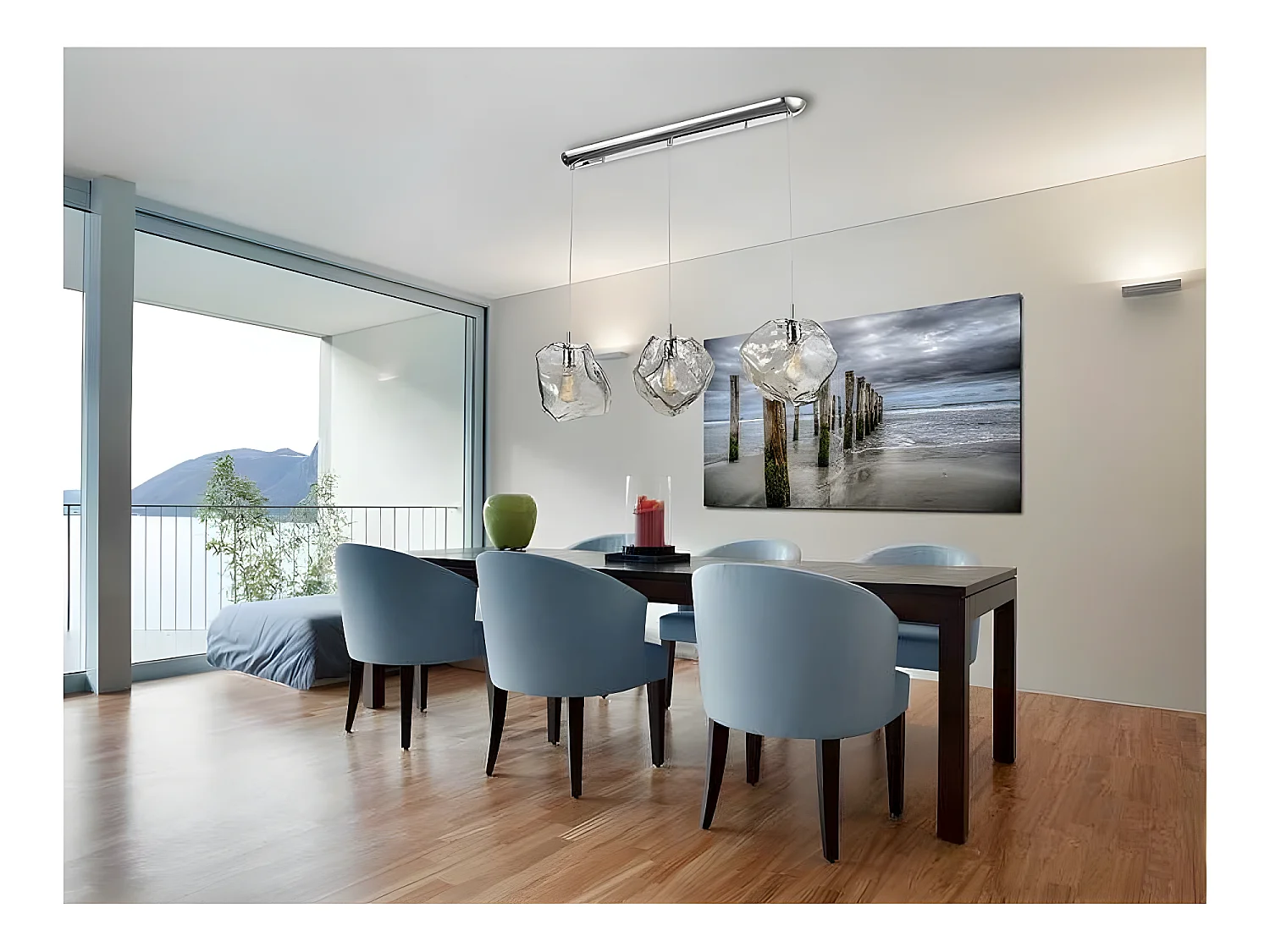 Comprar Lampara Lineal Cromo De 3 Luces Modelo Petra