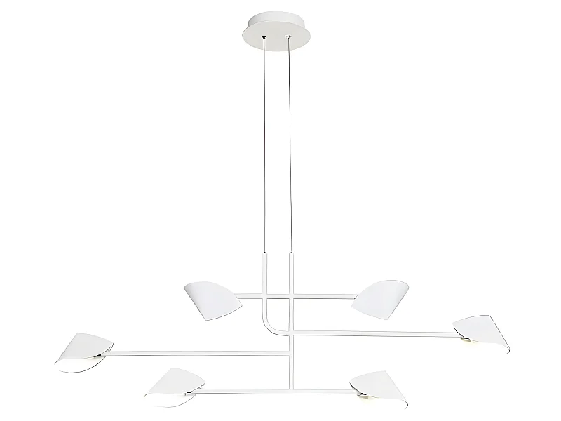 Lampe linéaire pour salle à manger modèle CAPUCCINA led blanche 45w MANTRA