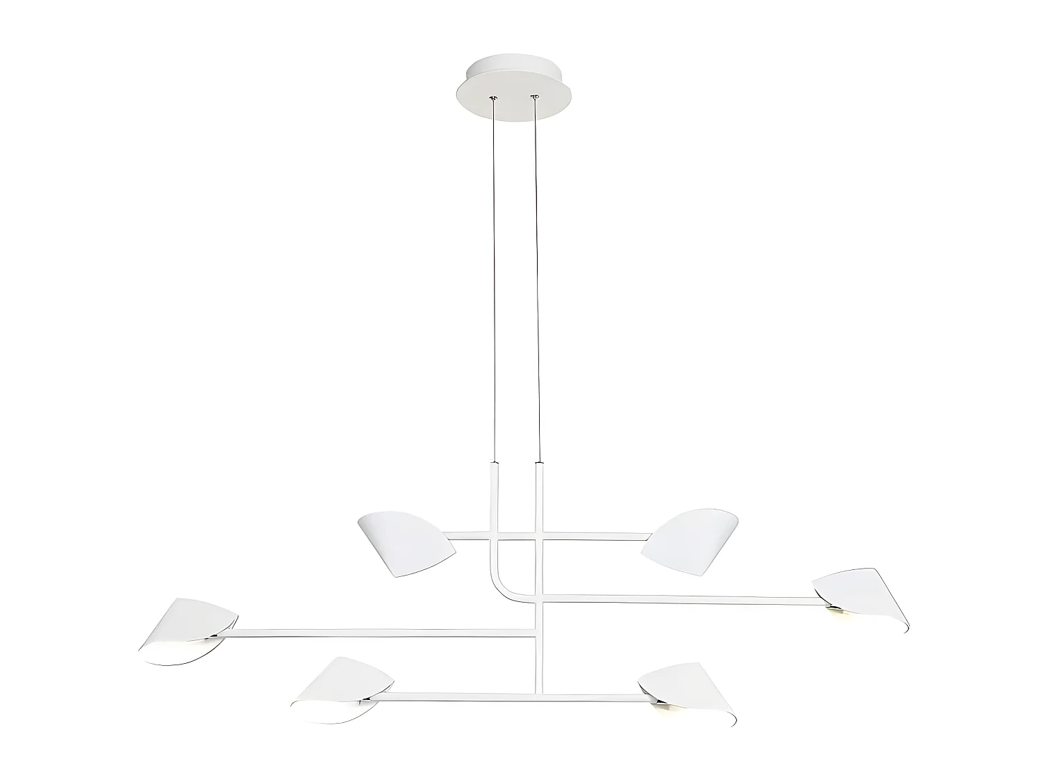 Lampe linéaire pour salle à manger modèle CAPUCCINA led blanche 45w MANTRA