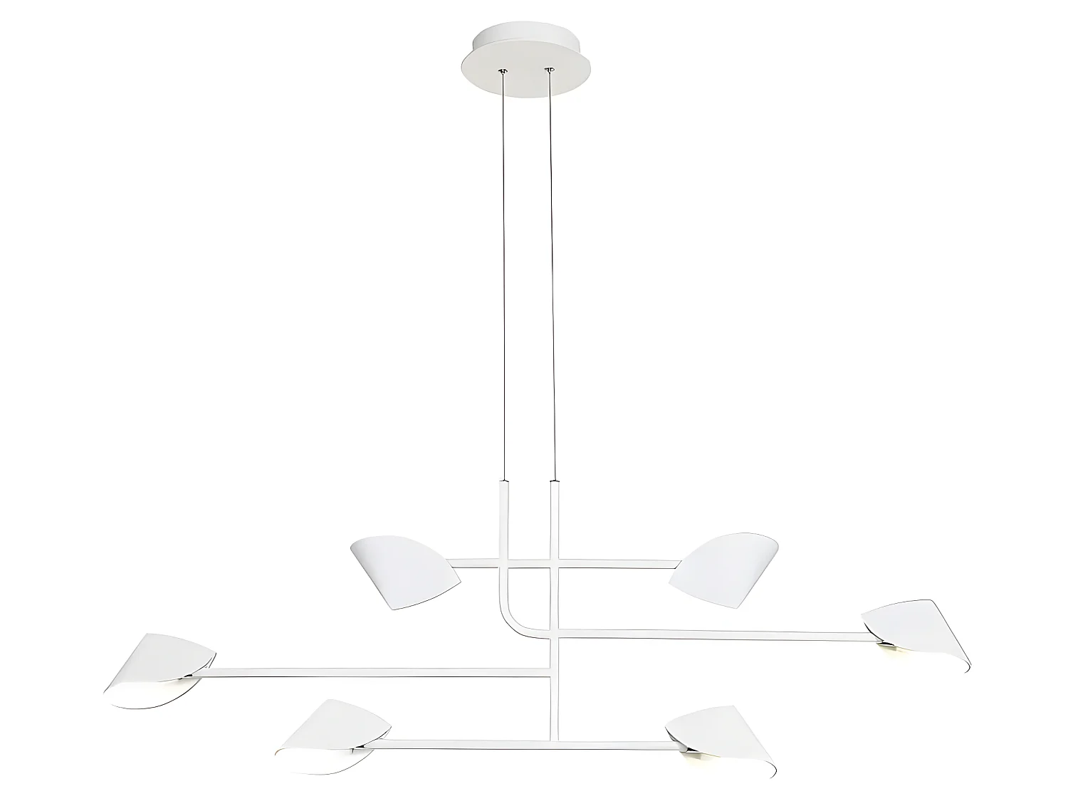 Lampe linéaire pour salle à manger modèle CAPUCCINA led blanche 45w MANTRA