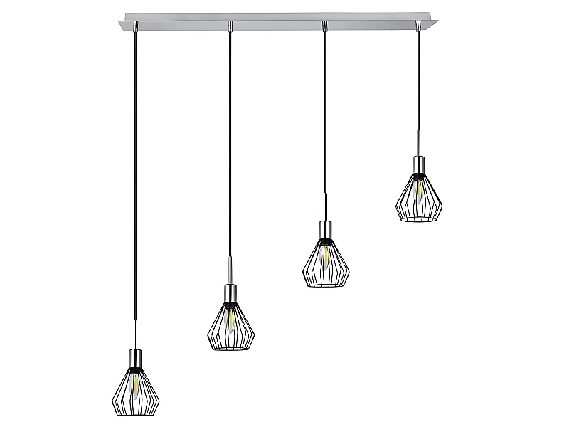 Lampara Lineal San Petesburgo Cromo 4 L.