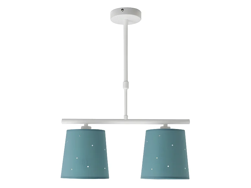 Lampe de série Conscience 2x14 finition Turquoise FABRILAMP
