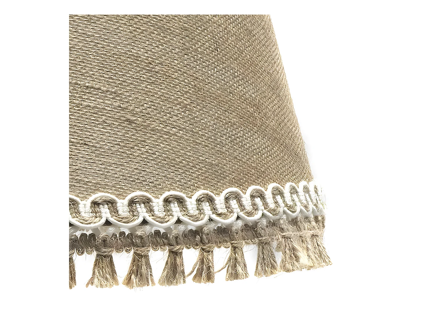 Plafonnier ADA moderne avec garnitures à franges FABRILAMP