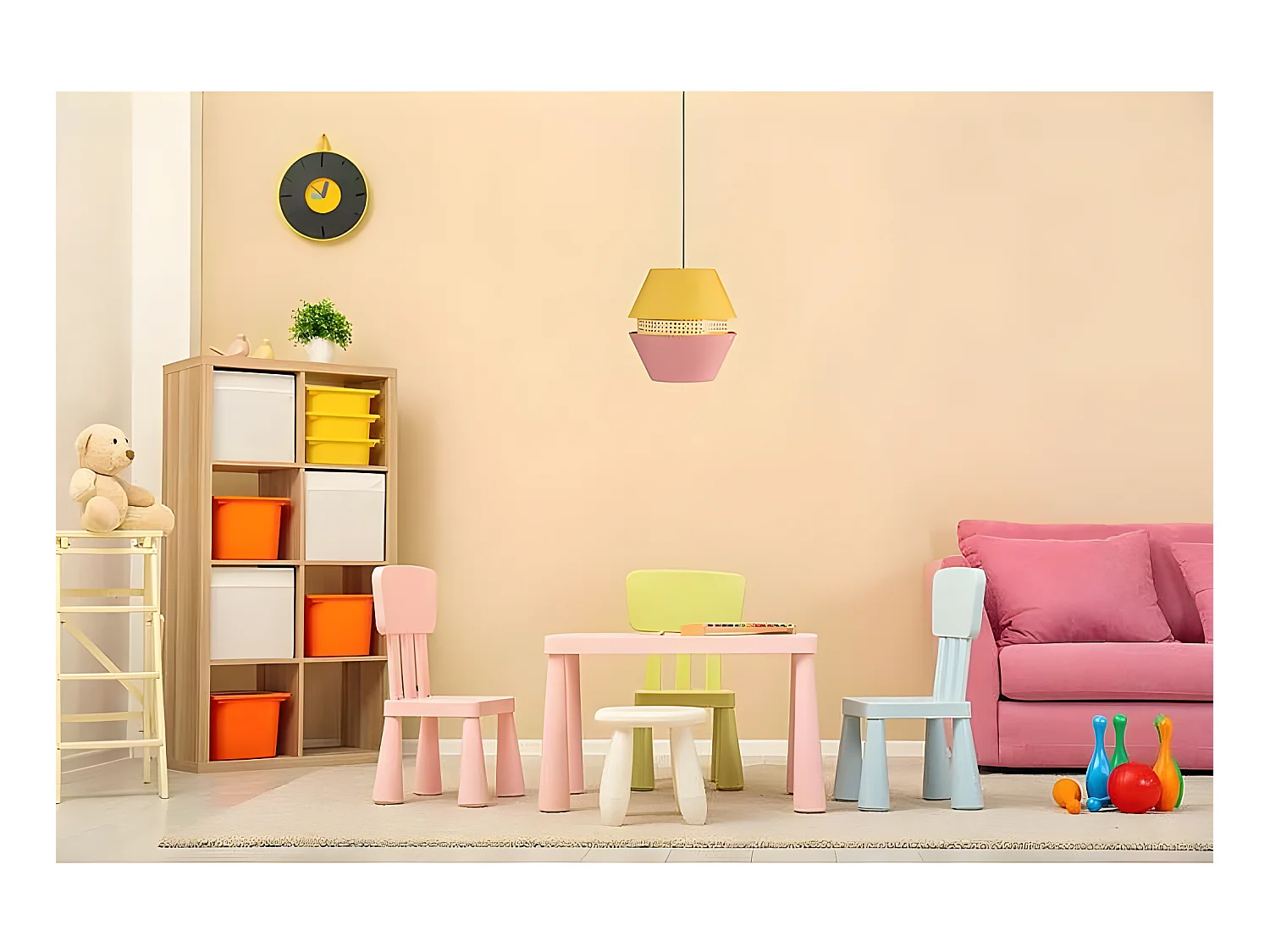 Pendente per bambini TRAJANO 3 schermi Fabrilamp