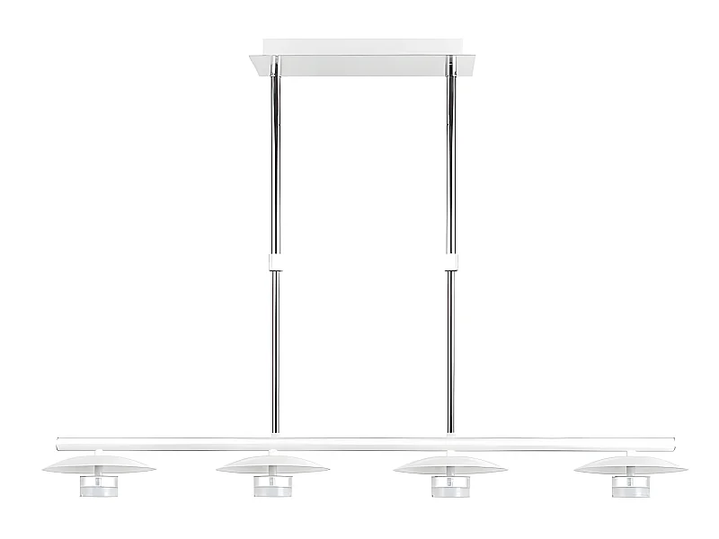 Lampara Lineal De 4 Luces Ciudad Del Cabo Blanca