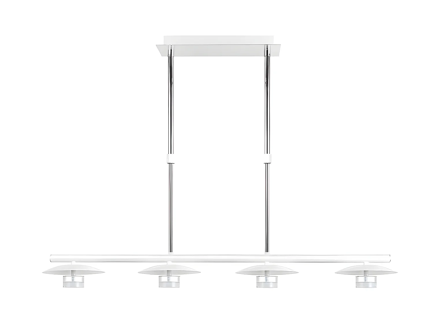 Lampada lineare a 4 luci CAPE TOWN bianco FABRILAMP