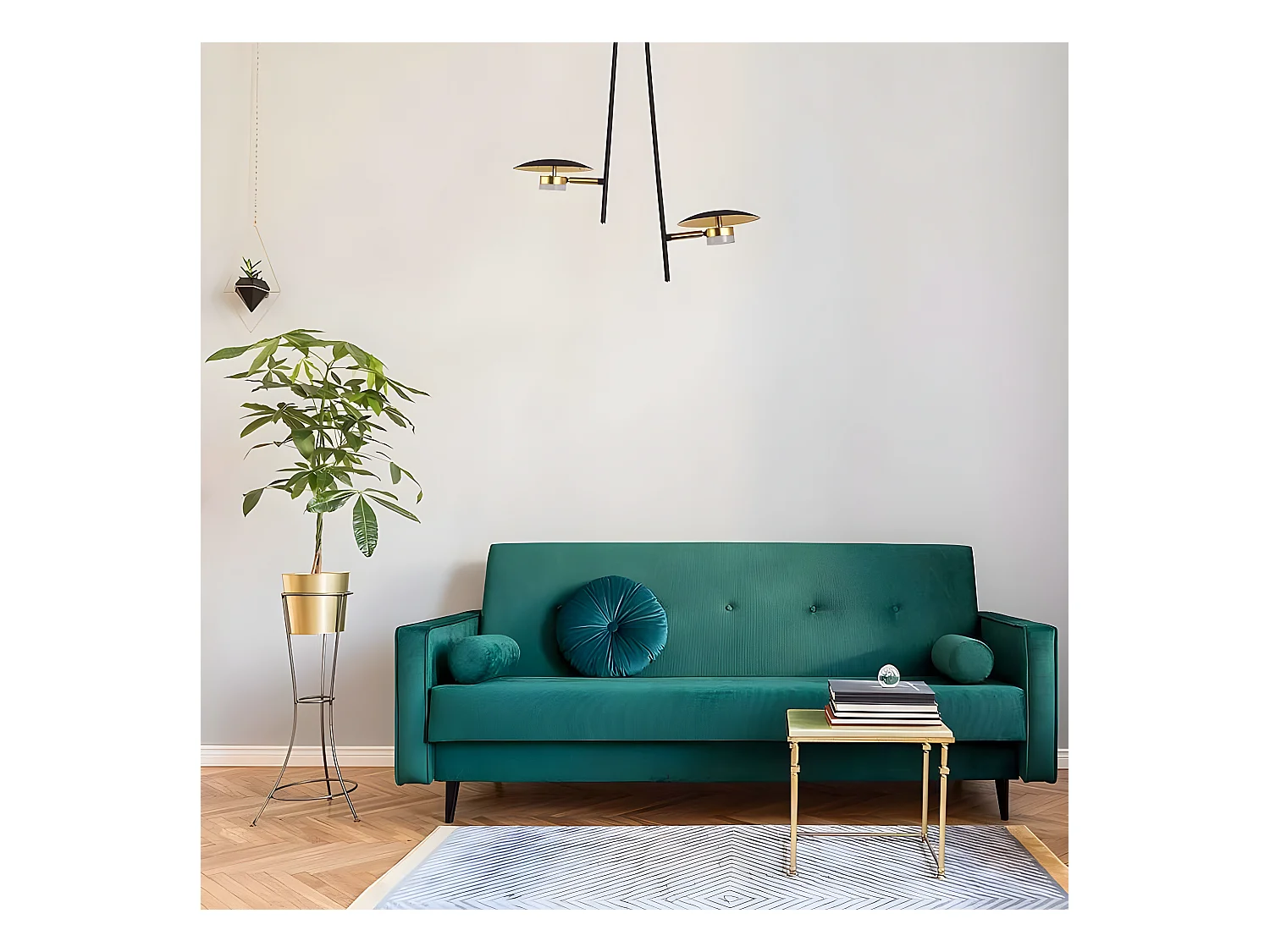 Lampada lineare a 4 luci CAPE TOWN bianco FABRILAMP