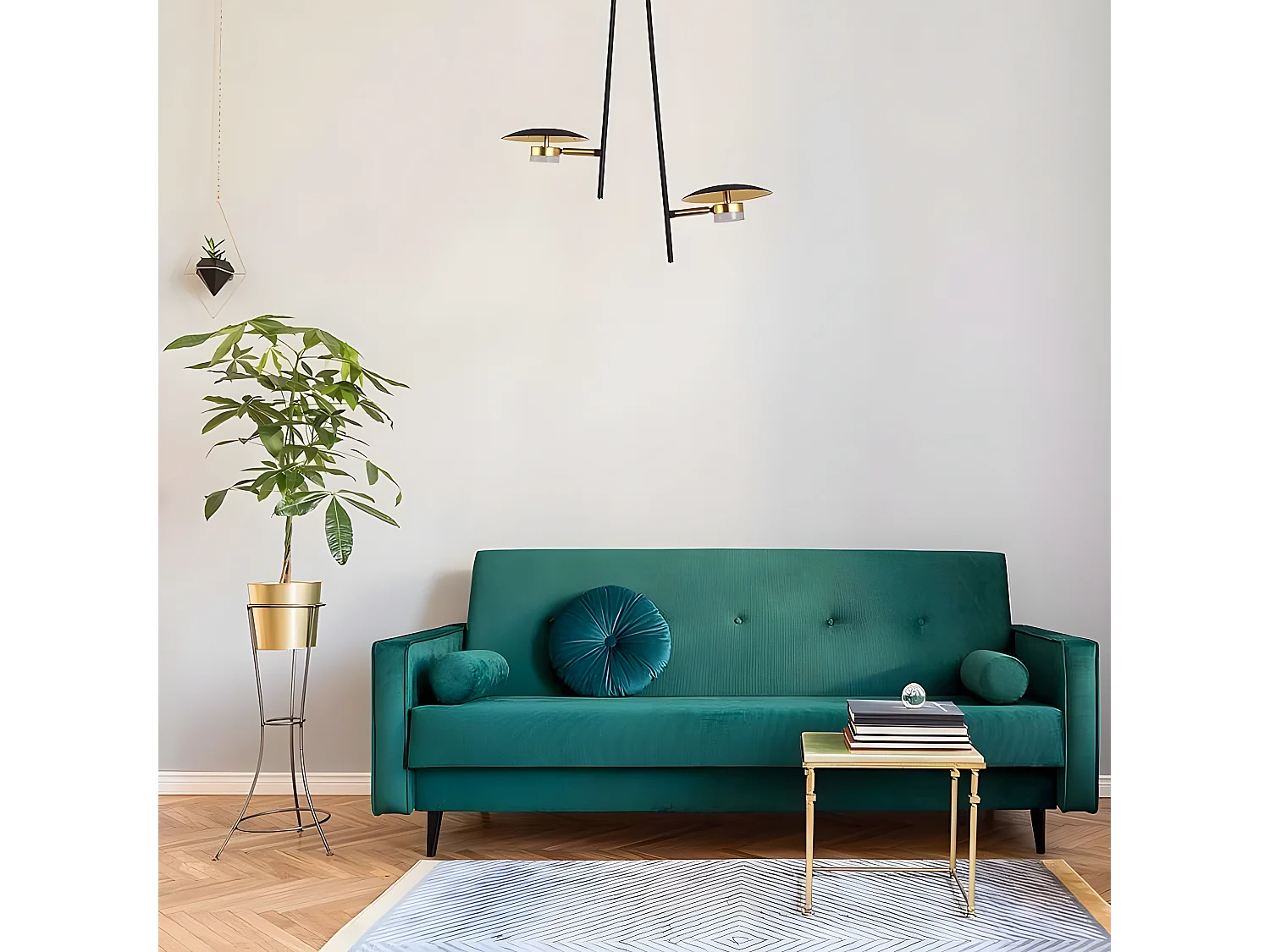 Lampada 3 luci CAPE TOWN led 18w, nero FABRILAMP