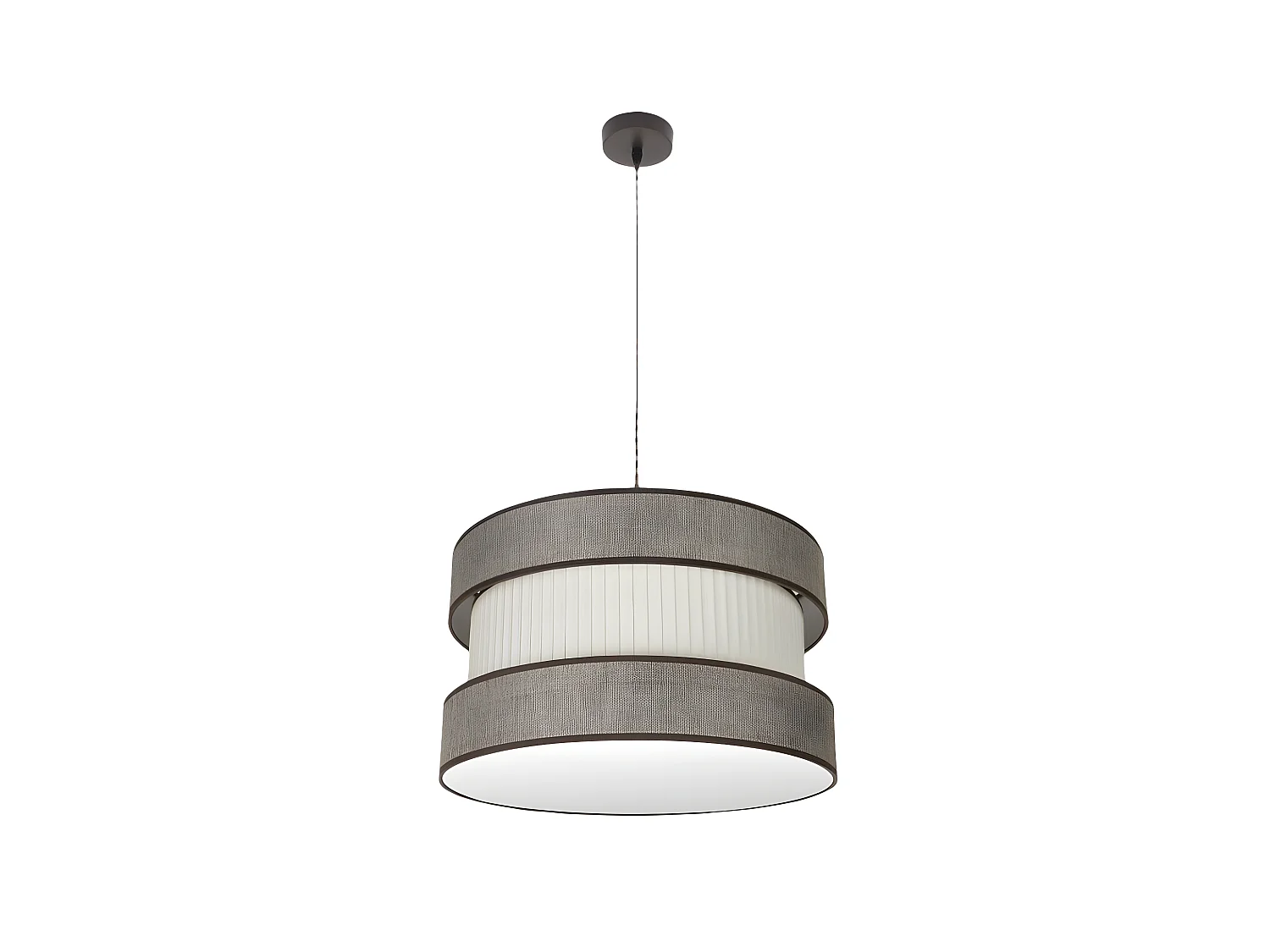 Plafonnier Marron-beis modèle Home 2luces réglable FABRILAMP