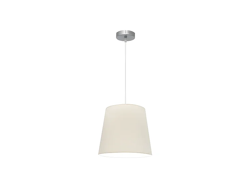 Lampada pendente Maldive 1xe27 Cromo/pietra FABRILAMP