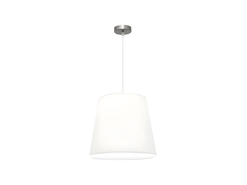 Lampe à Suspension Maldives 1xe27 Nickel/blanc Reg.40d FABRILAMP