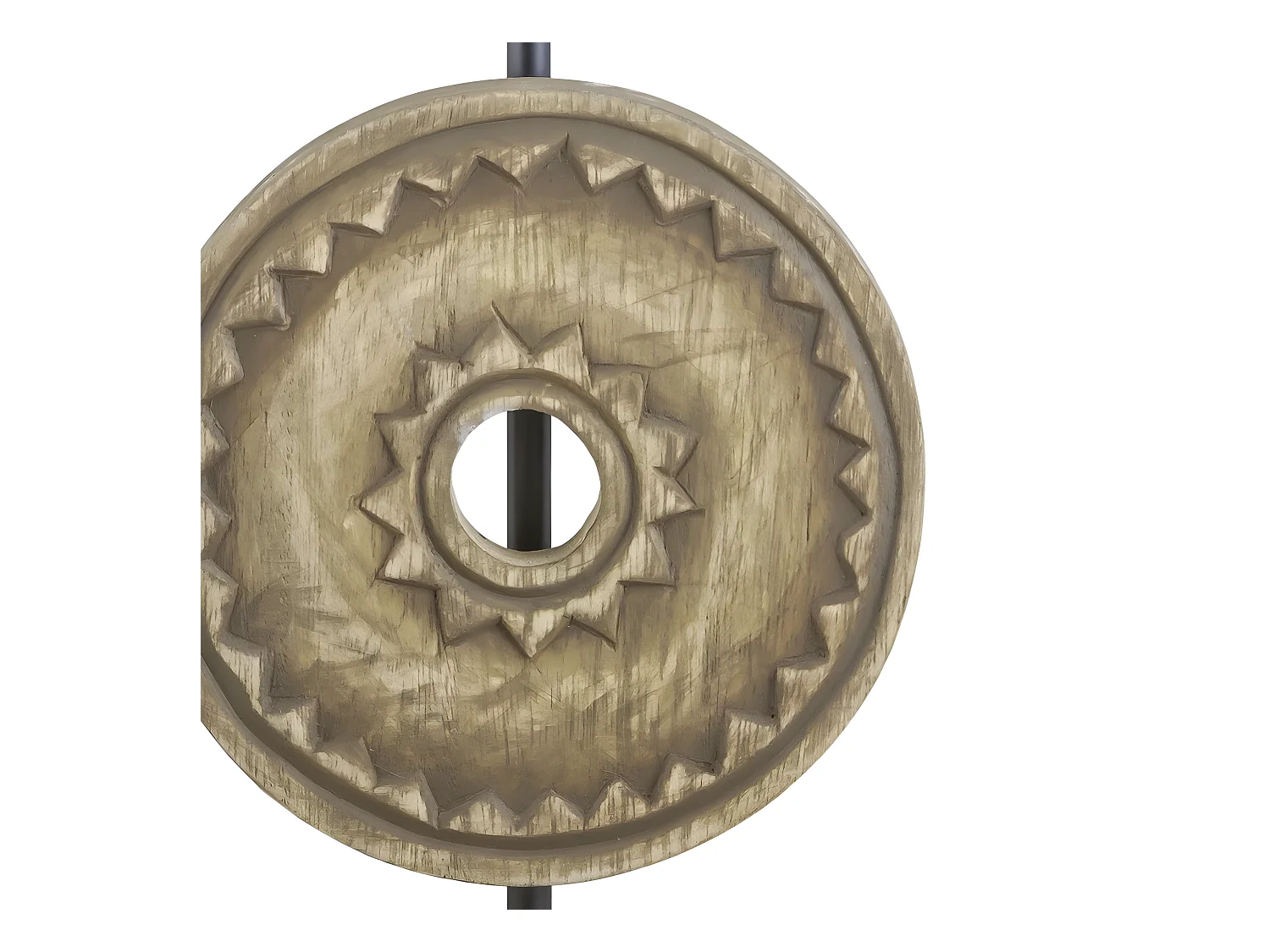 Rinconera Rodano Madera Con Pantalla Lino,