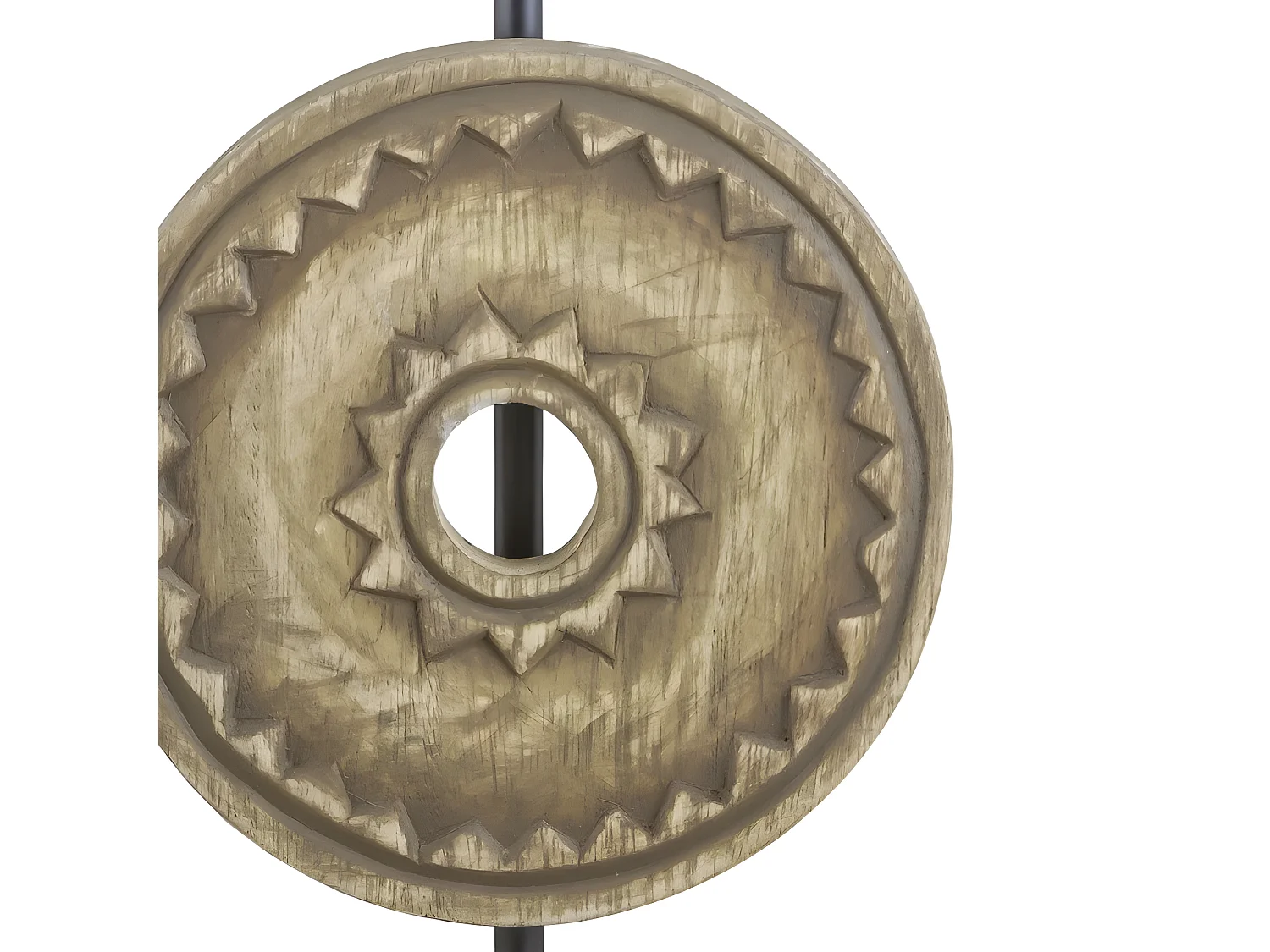 Rinconera Rodano Madera Con Pantalla Lino,