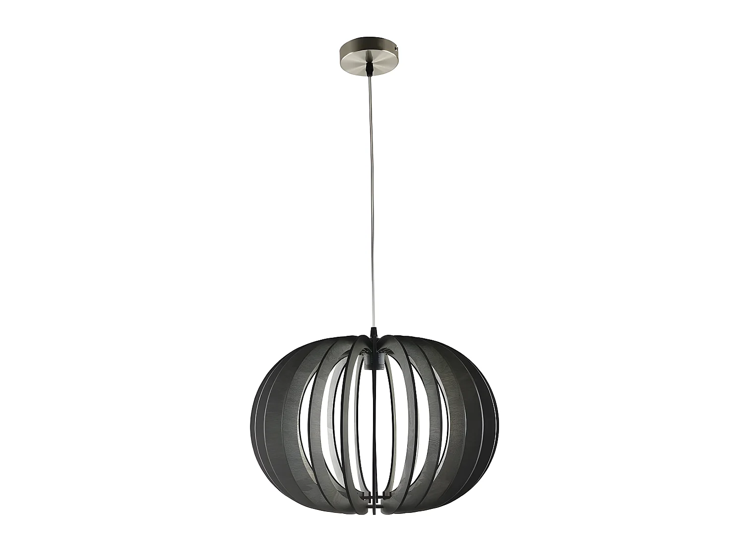 Lampara Colgante En Madera Olmo Marron