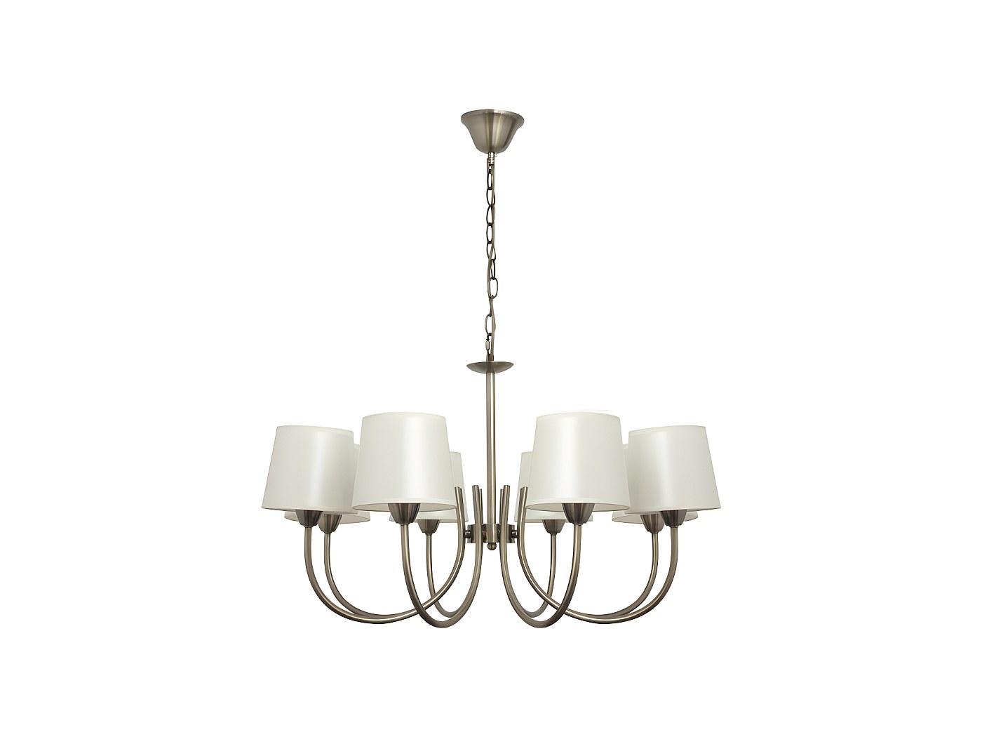 Lampara Guadalajara 8xe14 Cuero Pantalla Beis De