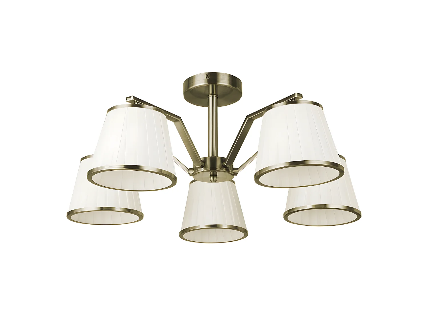 Lampe avec écrans modèle TREBOL cuir 5 l FABRILAMP