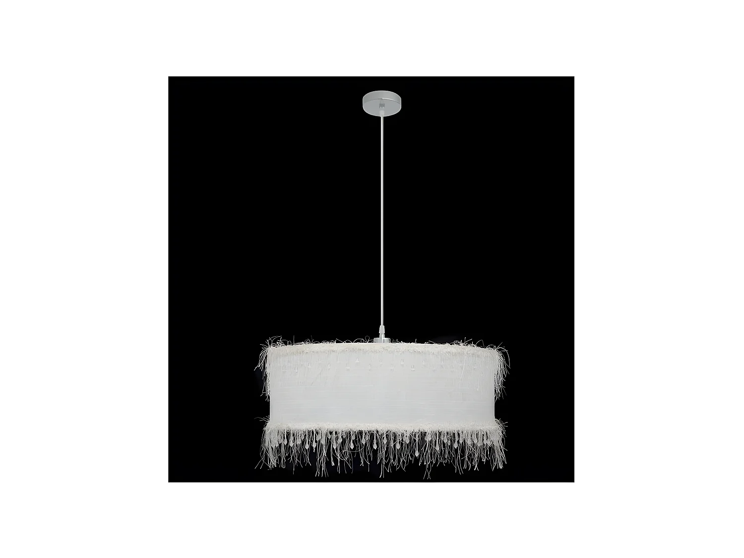 Lampe suspendue modèle fils 1xe27 blanc 50 D de FABRILAMP